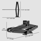 HOMCOM Scissor Jack-Collapsible design allows for easy storage in car trunks
