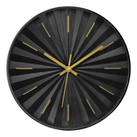 Monarch Specialties 9113 12" Round Wall Clock - Black Face/Black Frame-Style up your home decor with this contemporary 12" round wall clock featuring a sleek black face and chic black frame, perfectly blending modern aesthetics with functionality