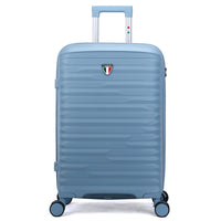 TUCCI Lussore 20" Hardside Carry-On Luggage - Blue-Designed in Italy – Premium Italian craftsmanship and style. Crafted with a premium polypropylene hardshell that’s flexible, lightweight, and built to last