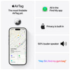 Apple AirTag (2nd generation) - 4 Pack-AirTag (2nd generation) works for more than a year on a standard battery you can easily replace when your iPhone alerts you