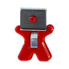 The Pencil Grip Magnet Man Magnetic Clip - White/Blue/Red/Black/Green - 10 Pack-Sturdy clip holds papers, notes, signs and more