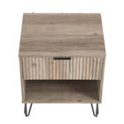 Manhattan Comfort DUMBO Modern 1-Drawer Nightstand and 3-Drawer Dresser Set - Rustic Grey-10
