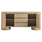 Modway Duval 71" Rounded Sideboard Storage Cabinet - Hickory Frost-Assembly Required