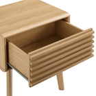 Modway Render End Table - Oak-Smooth Wood Grain Laminate