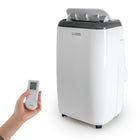 Commercial Cool 12,000 BTU Portable Air Conditioner - White-Electronic controls with muted white LED digital display
