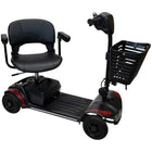 Mobile Patient Lift Eleanor Motorized Electric Scooter - 41.3" L x 19" W x 34.6" H - Red-Durable frame supports up to 300 lb capacity for reliable daily mobility