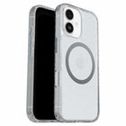 OtterBox Symmetry Clear Compatible with MagSafe Case with Camera Control for iPhone 17 - Stardust 3.0 with Blue Tint Clear-Tactile buttons feel just like your phone’s