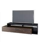 Nexera Paisley 72" TV Stand With 2 Drawers - Black/Truffle-The 72-inch Paisley TV Stand is perfect for today's extra wide TV screens and will add a modern high-end style for your living room