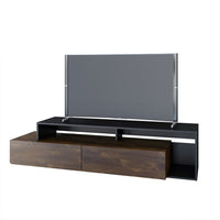 Nexera Paisley 72" TV Stand With 2 Drawers - Black/Truffle-The 72-inch Paisley TV Stand is perfect for today's extra wide TV screens and will add a modern high-end style for your living room