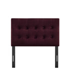Modway Emily Stain-Resistant Performance Velvet Twin Size Headboard - Mulberry-Assembly Required