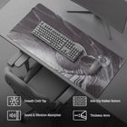 ONEofZERO Large Premium Desk Pad - Anti Slip Rubber Bottom - Anomalies Lunar-30 Days Limited Manufacturer Warranty