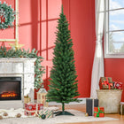HOMCOM 6' Pencil Artificial Christmas Tree - Green-Realistic branches give a full and lush look to the tree 