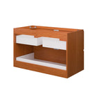 Modway Scenic 36" Wall-Mount Bathroom Vanity Cabinet - Cherry/Walnut-Fixtures Not Included