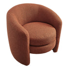 Modway Affinity Upholstered Boucle Fabric Curved Back Armchair - Rust-7