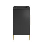 Modway Awaken 24" Bathroom Vanity - Black-Fixtures Not Included