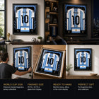 Frameworth Official FIFA World Cup 2026 Argentina Lionel Messi Framed Replica Jersey - 25.75" x 33.75"-Arrives ready to hang and makes a standout gift for soccer fans and collectors.