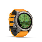 Garmin fēnix 8 - AMOLED Outdoor Recreation/Adventure Watches - 51 mm - Sapphire, Titanium with Spark Orange/Graphite Silicone Band-Your training readiness score is based on sleep quality, recovery, training load and HRV status to determine if you’re primed to go hard and reap the rewards (data presented is intended to be a close estimation of metrics tracked)
