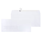 SupremeX Peel It! Seal It! Window Envelope - #10 - 24lb White Wove - Box of 500-White Wove