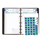 Blueline 2026 MiracleBind Daily Planner - 8" x 5" - Black - Bilingual-Includes 10 rules notes pages that can be removed and repositioned