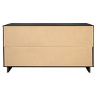 Manhattan Comfort Granville Modern Chest and Double Dresser Set - Dark Grey-30 Day Limited Manufacturer's Warranty