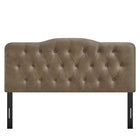 Modway Annabel Vegan Leather Full Headboard - Mushroom-Assembly Required