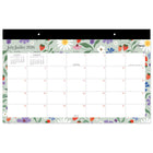 Mead 2026-27 Fruit & Floral Compact Desk Pad - 18" x11" - 15 Months - Bilingual-Page Size: 17 3/4" H X 10 7/8" W