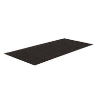 Edgewood Premium Knob Medium Traffic Entrance Mat - 3' 6" W x 6' L - Charcoal with Black Edging -Medium Traffic