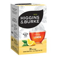 Higgins & Burke Lemon Tea - 20 Pack-Have the tea on its own or with lemon and sugar or honey