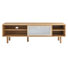 Modway Kurtis 60" TV Stand - Oak-Weight Capacity: 200 lb