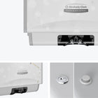 Kimberly-Clark Professional ICON Automatic Soap and Sanitizer Dispenser - with Cherry Blossom Design Faceplate-Easy servicing with a choice of keyed or push button lock that can be positioned on either side of the dispenser.