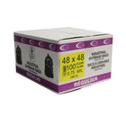 Eco II Garbage Bags - 48" X 48" - 0.75MIL - Clear - 100 Pack-48" x 48"