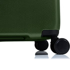 Champs Luxe 3-Piece Luggage Set - Green-8 360-Degree Spinner Wheels