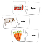 University Games The Learning Journey Match It: On the Farm - Farm Animals Matching Game - Early Learning Farm Puzzle-Develop strong hand-eye coordination & tactile skills