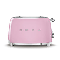 SMEG 4x4 4-Slice Toaster - Pink-6 different toasting levels for best results; defrost function; reheat function; bagel function to toast only one side of the slice
