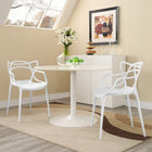 Modway Entangled Dining Set - White - 2 Pack-PP plastic construction