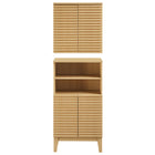 Modway Render Bathroom Cabinet Set - Oak-Wood Look Finish