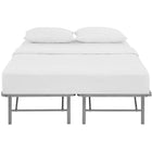 Modway Horizon Stainless Steel Queen Bed Frame - Silver-Modern Platform Bed Frame 