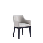 Manhattan Comfort Gansevoort 22.5" Modern Faux Leather Upholstered Dining Armchair - Light Grey - Set of 2-Weight Capacity: 300 lb
