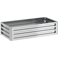 Outsunny Raised Garden Bed - 475" L x 23.5" W x 12" H - Silver-The great and easy way to grow your own garden at home 