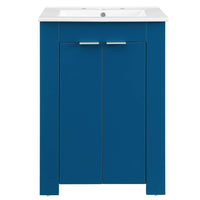 Modway Maybelle 24" Bathroom Vanity - Navy/White-Modern Bathroom Vanity