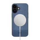 Blu Element Folio 2-in-1 Compatible with MagSafe Case for iPhone 17 - Lazuli Blue-Magnetically detachable protective phone case