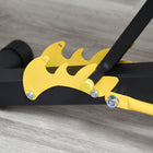 Soozier Adjustable Weight Bench - Black and Yellow-Made with high grade steel and scratch resistant powder-coated finish -1 flat and 2 decline bench settings(0°, -22.5°and -45°) 