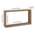 Hudson&Canal Osmond 55"W Console Table - Antiqued Grey Oak-9