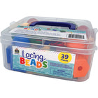 Teacher Created Resources Lacing Beads - Set of 39-Extra-long lace tips make play easier for young learner
