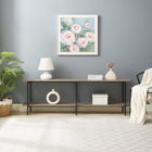 Manhattan Comfort Celine 70.87" Modern Console Table - Grey-Top Board Made of High Quality Manufactured Wood with Veneer