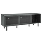 Modway Kurtis 67" TV and Vinyl Record Stand - Charcoal-Modern TV and Record Stand