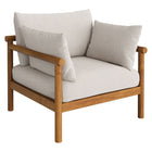 Modway Eleni Outdoor Teak Wood Armchair - Natural Sail-Teak Wood Frame