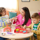 Kinetic Sand SquishPizza Rising Pizza Playset-Prep, squish & rise: Kids will love assembling & squishing down their creations, watching their pizzas magically rise & pop back up, making SquishPizza an exciting arts and crafts experience.