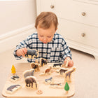 TickiT Wooden Wild Animal Blocks - Set of 15-Grade VPK