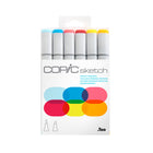 Copic Sketch Dual Tipped Ink Markers - Perfect Primaries - Set of 6-Color Consistency and Quality